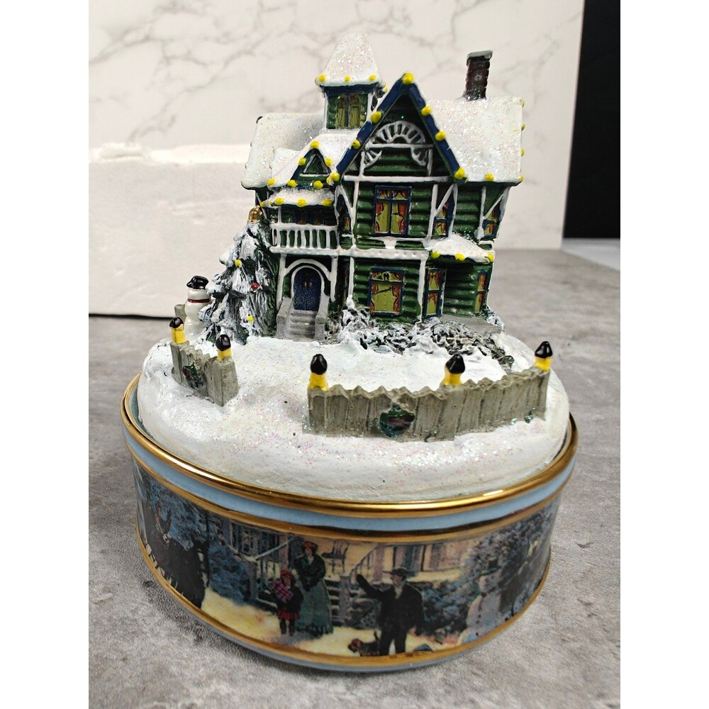Ardleigh Elliott Music Box Victorian Christmas Silent Night Thomas Kinkade Works
